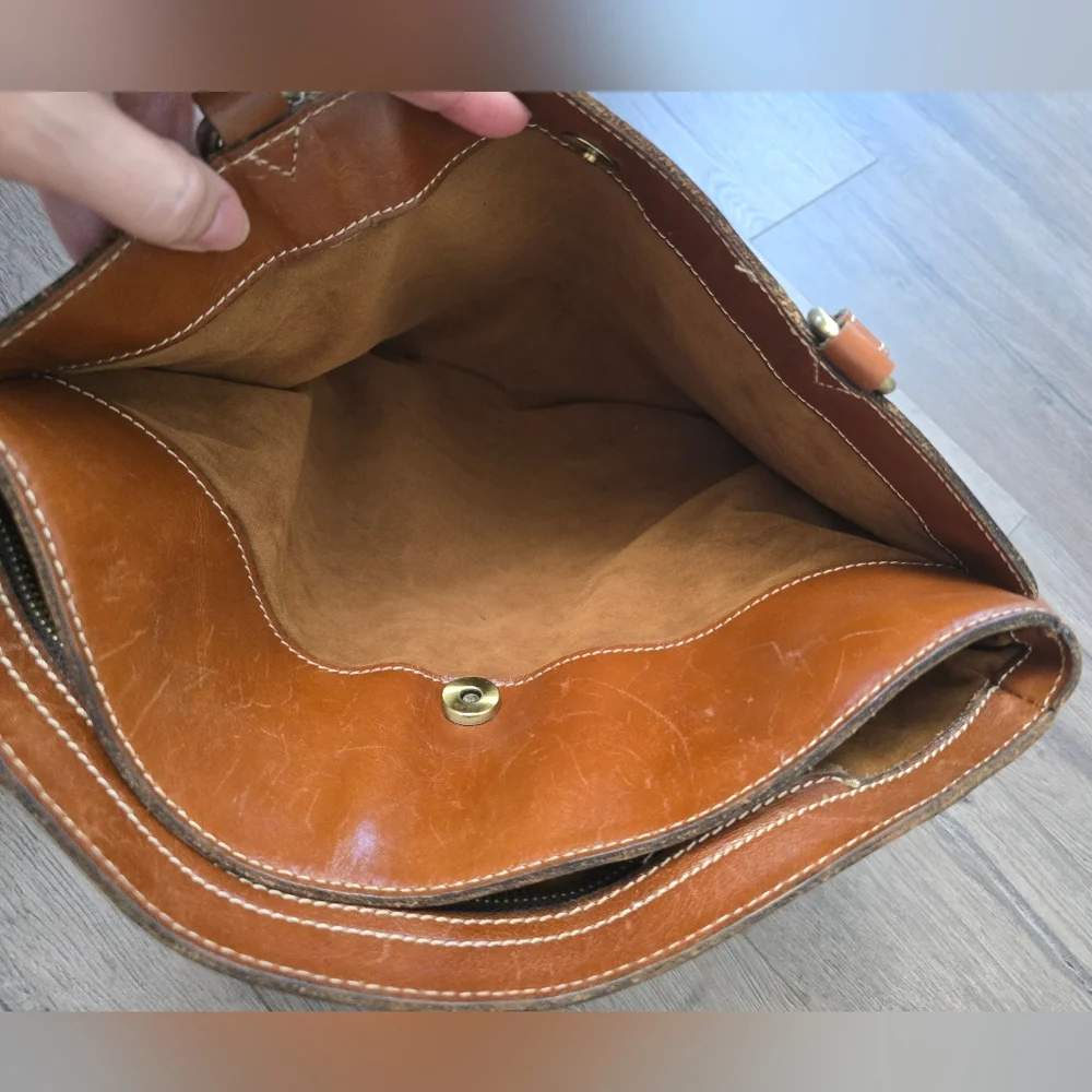 Patricia Nash Leather Shoulder Bag Brown Western  Boho - Picture 15 of 15